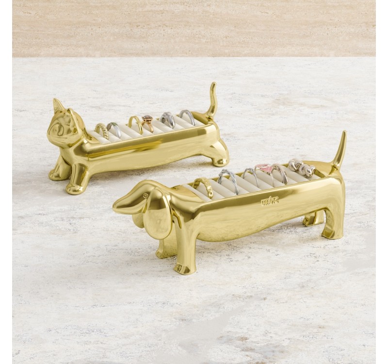 UMBRA organizer na pierścionki ALI CAT    złoty