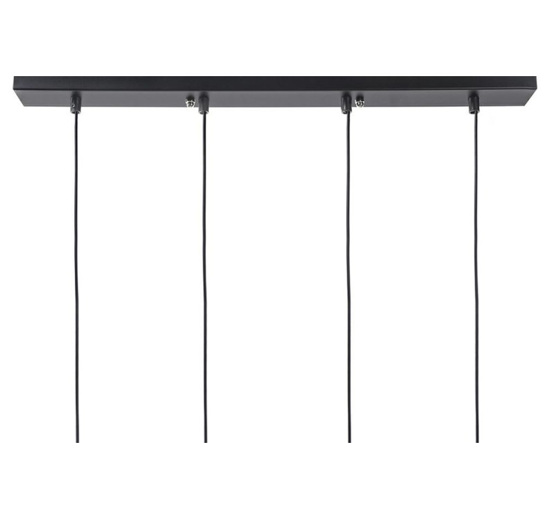 Lampa wisząca FLUSSO LINE 4 czarna