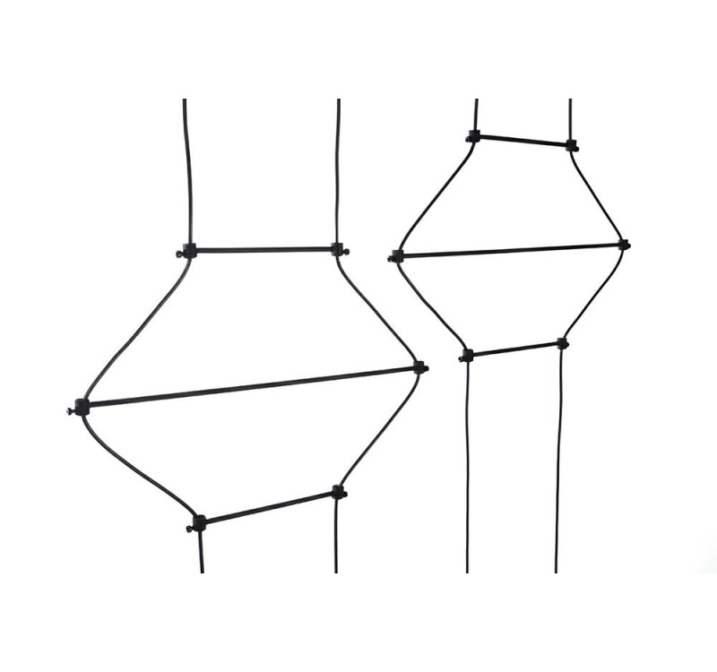 Lampa wisząca FLUSSO LINE 4 czarna