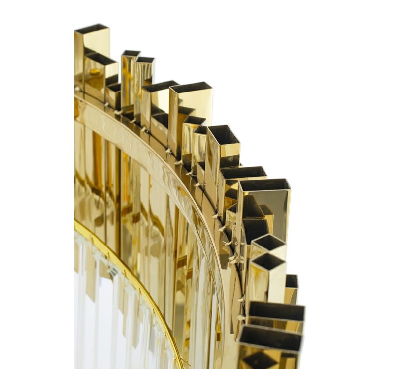 Lampa wisząca IMPERIAL GOLD 60 - stal, kryształ