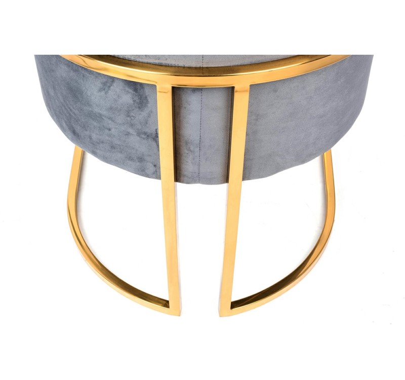 Fotel CHLOE VELVET ciemny szary