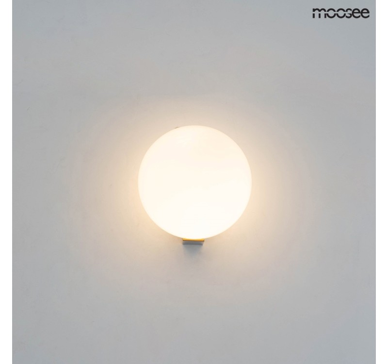 MOOSEE lampa ścienna BOLL złota
