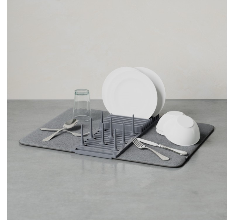 UMBRA suszarka do naczyń z matą UDRY jasno-szara