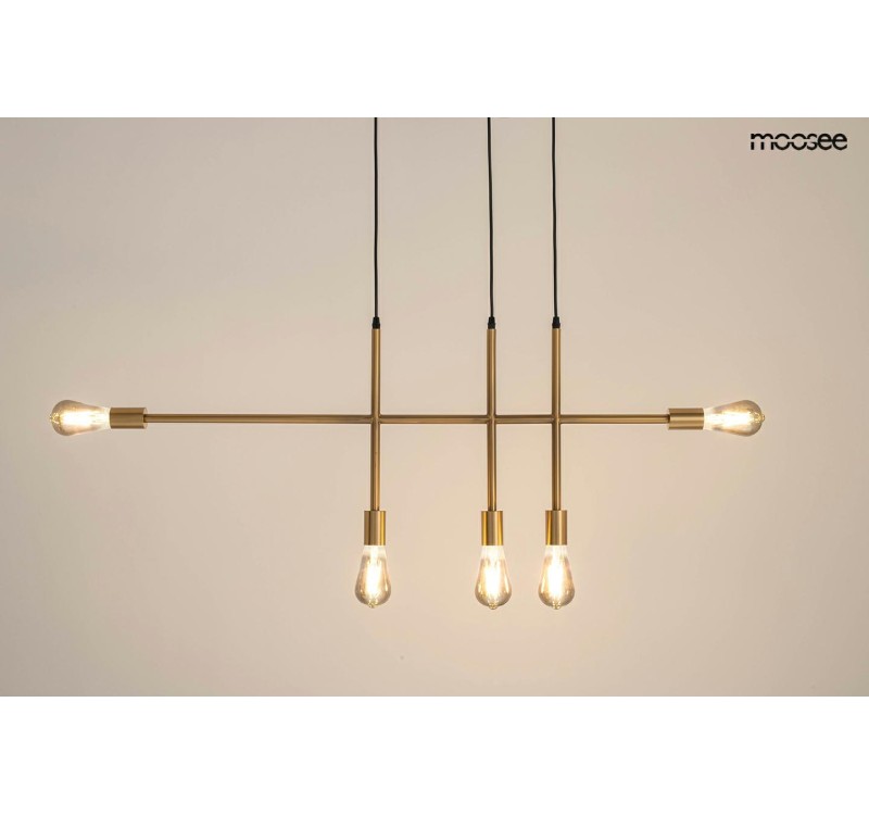 MOOSEE lampa wisząca RIVA 5 złota