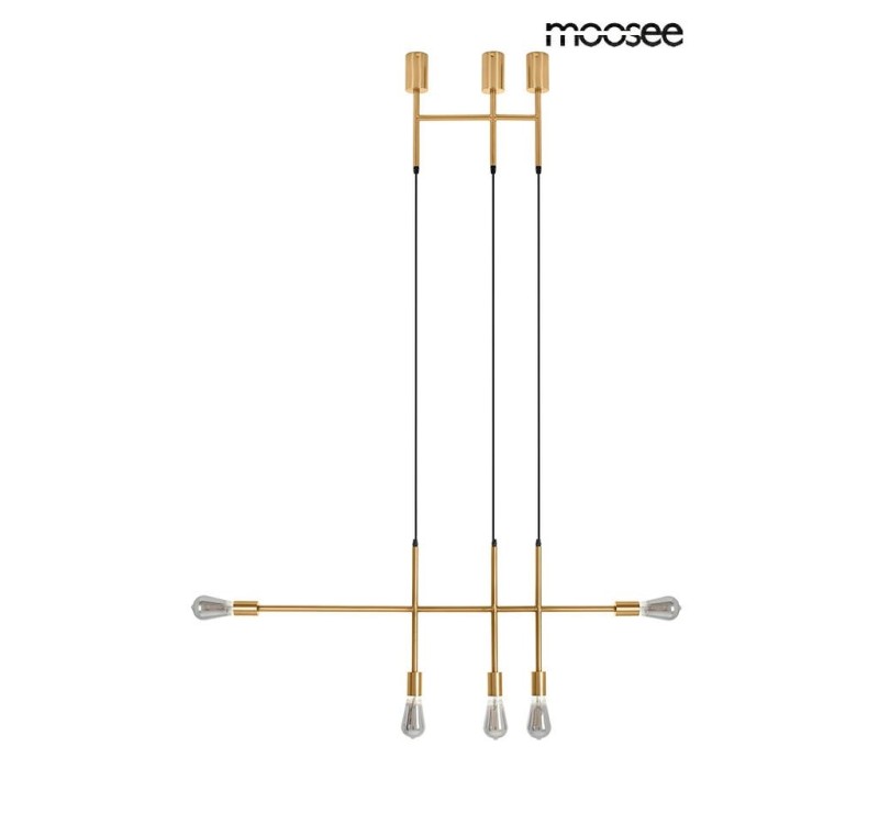 MOOSEE lampa wisząca RIVA 5 złota
