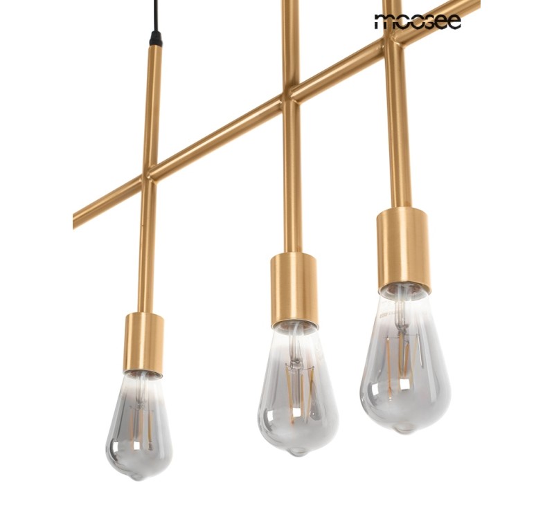 MOOSEE lampa wisząca RIVA 5 złota