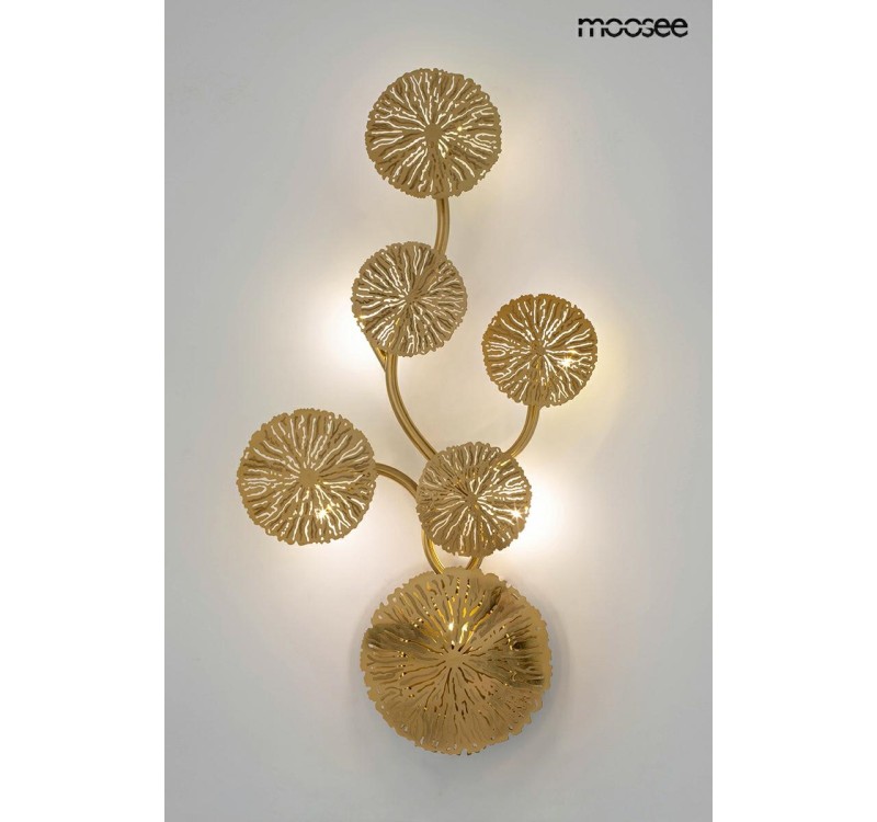 MOOSEE lampa ścienna LIRIO 6 złota