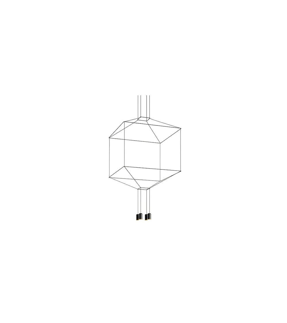 Lampa wisząca FLUSSO 4 czarna