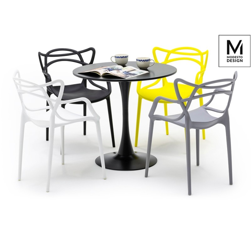 MODESTO krzesło HILO białe - polipropylen