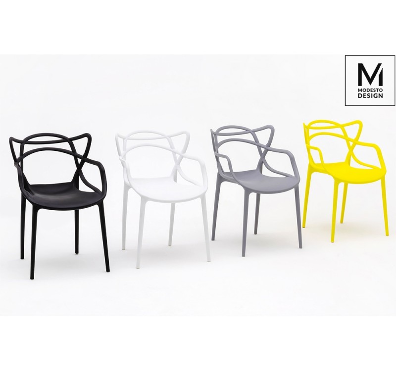 MODESTO krzesło HILO białe - polipropylen