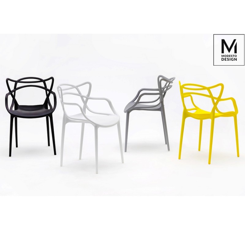 MODESTO krzesło HILO białe - polipropylen