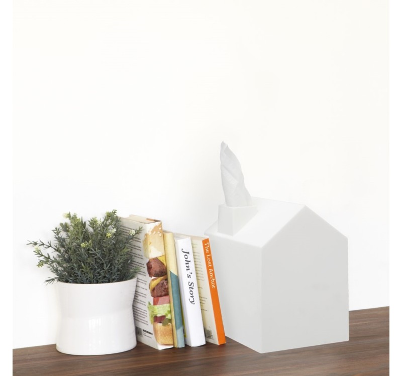 UMBRA pudełko na chusteczki CASA białe