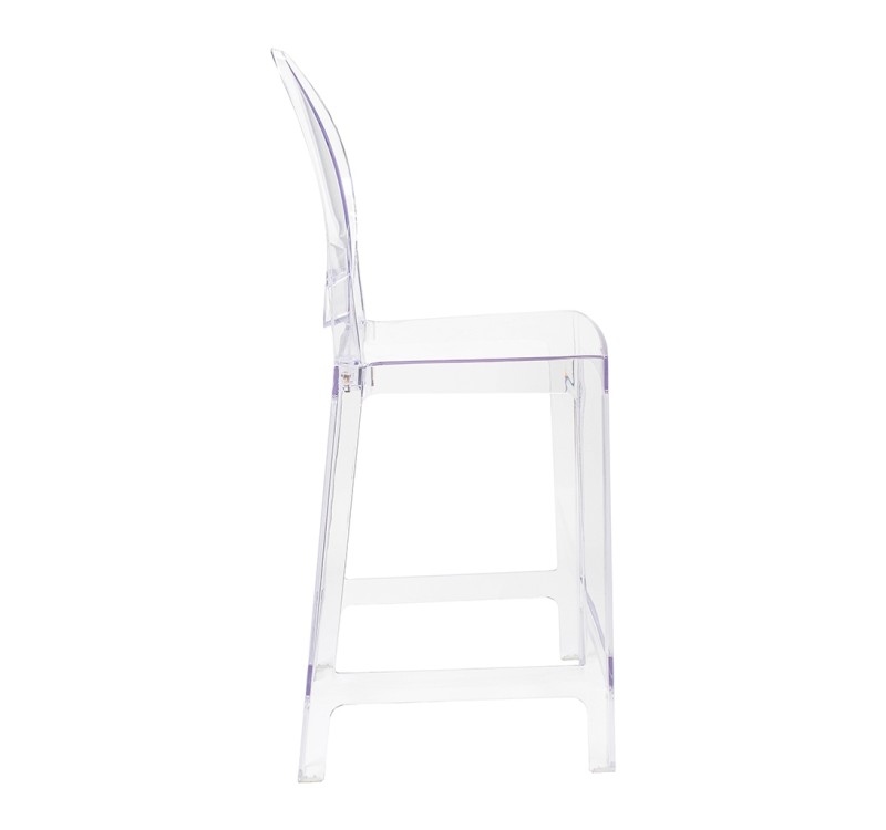 Krzesło barowe VICTORIA 65 cm transparentne