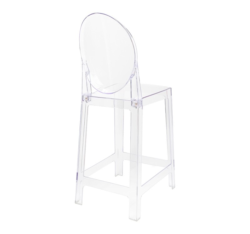 Krzesło barowe VICTORIA 65 cm transparentne