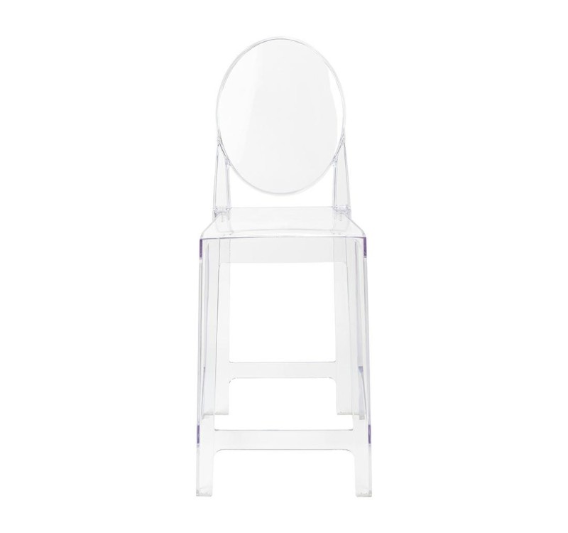 Krzesło barowe VICTORIA 65 cm transparentne