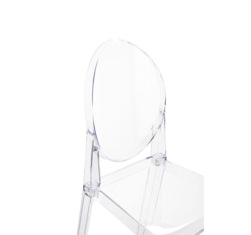 Krzesło barowe VICTORIA 65 cm transparentne