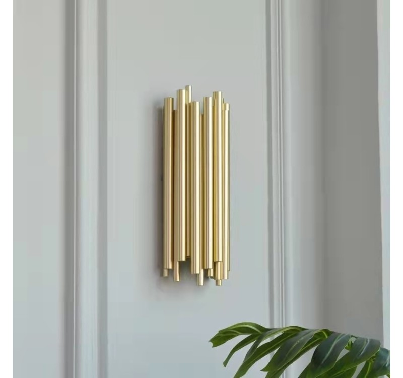 MOOSEE lampa ścienna TUBO złota