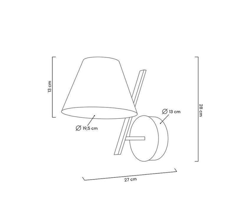 MOOSEE lampa ścienna MAGO czarna
