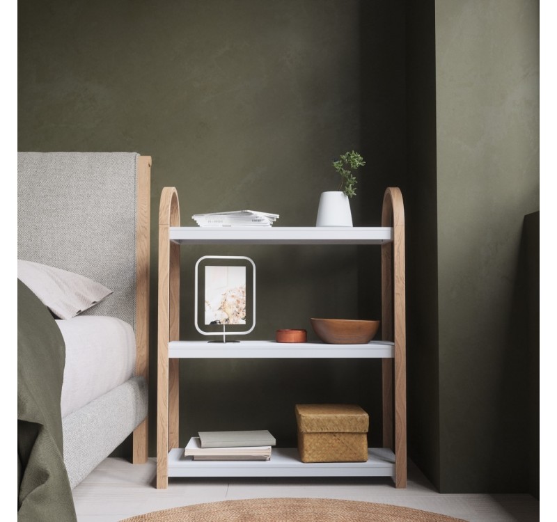 UMBRA półka wolnostojąca BELLWOOD biała naturalna