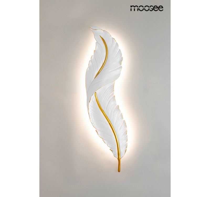 MOOSEE lampa ścienna IKAR 60  biała / złota