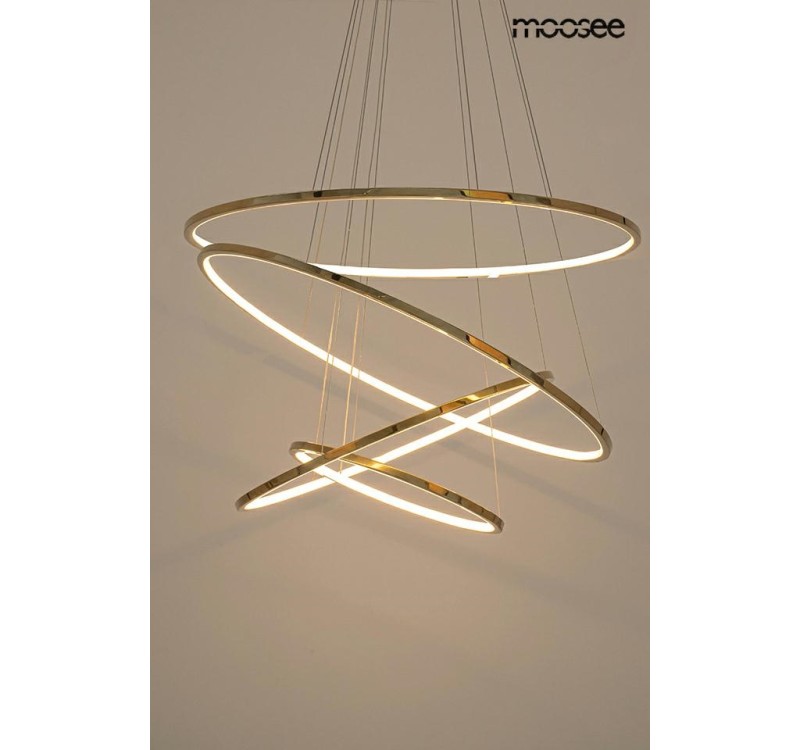 MOOSEE lampa wisząca RING SLIM M złota