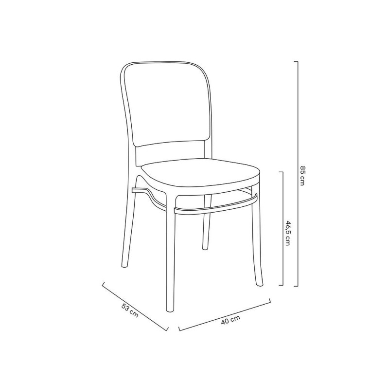 Krzesło WICKY szare