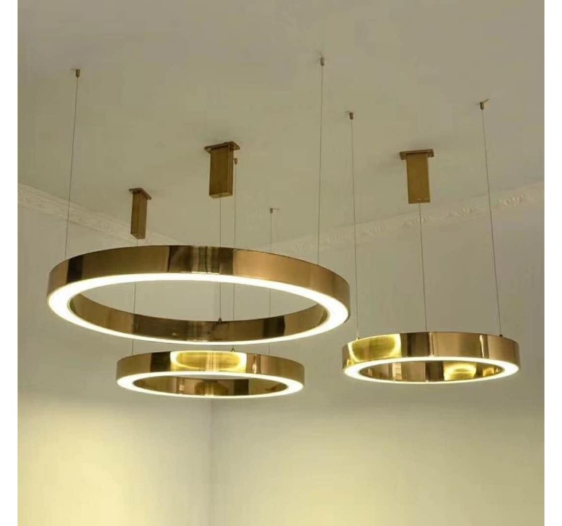 MOOSEE lampa wisząca RING 80 złota