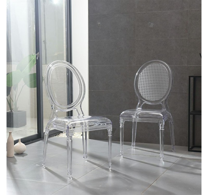 Krzesło PRINCE transparentne - poliwęglan