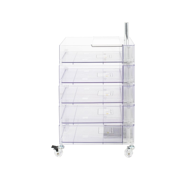 Szafka VISION transparentna - poliwęglan, kółeczka