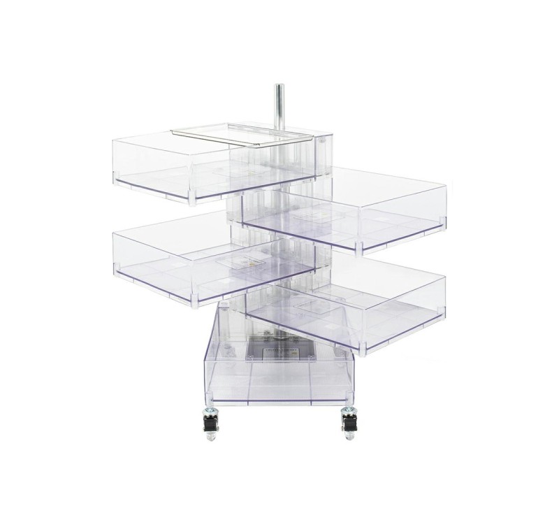 Szafka VISION transparentna - poliwęglan, kółeczka