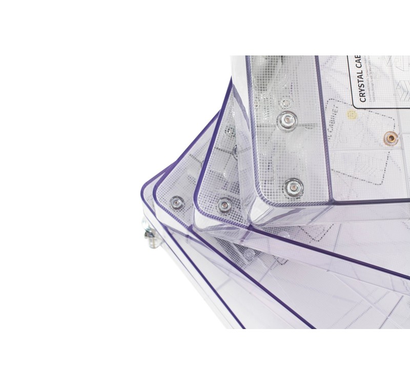 Szafka VISION transparentna - poliwęglan, kółeczka