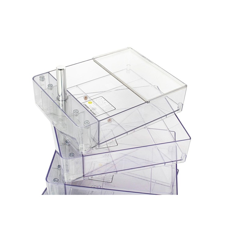 Szafka VISION transparentna - poliwęglan, kółeczka