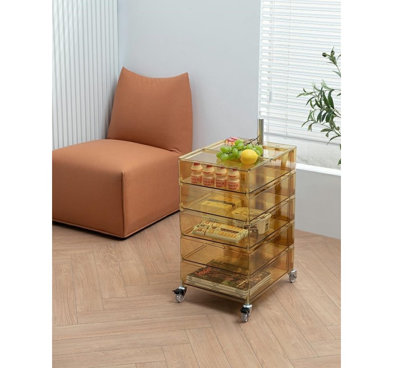 Szafka VISION transparentna - poliwęglan, kółeczka