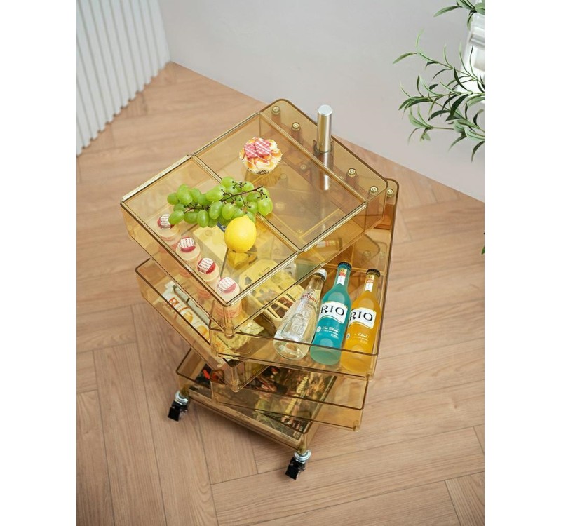 Szafka VISION transparentna - poliwęglan, kółeczka