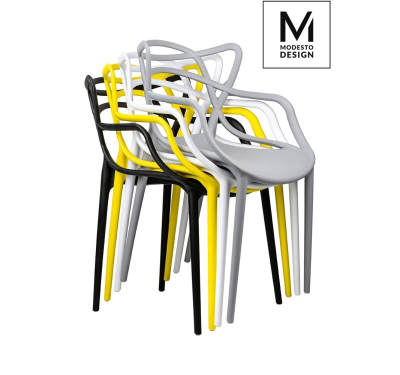 MODESTO krzesło HILO czarne-polipropylen