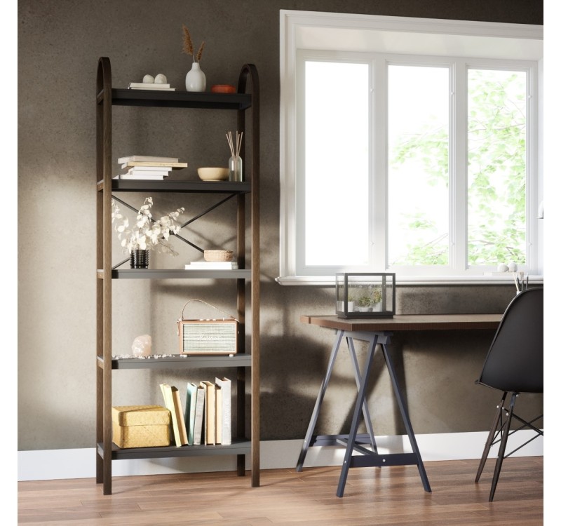 UMBRA pięciopozimowa półka BELLWOOD  czarny orzech