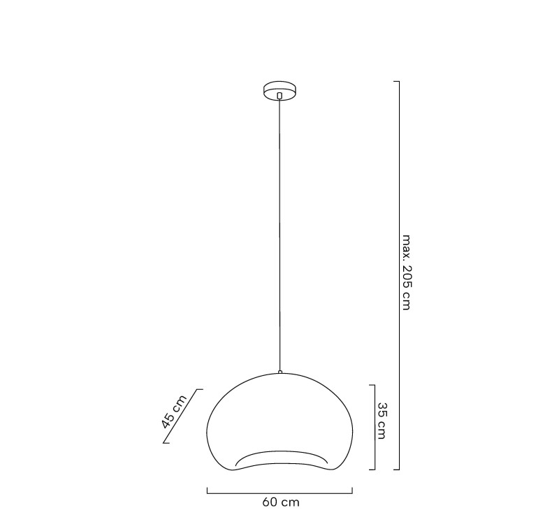 MOOSEE lampa wisząca NEST 60 biała