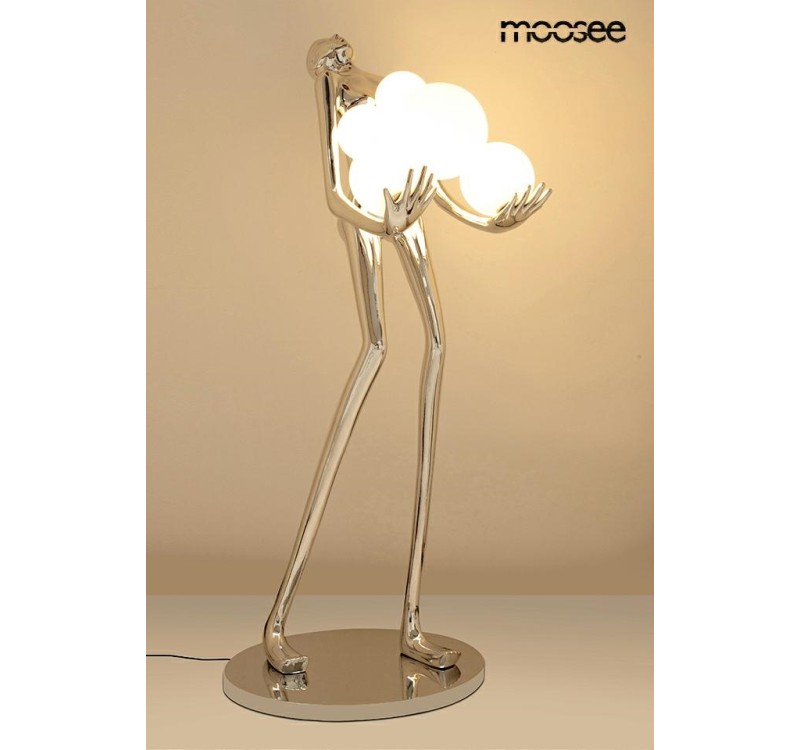 MOOSEE lampa podłogowa HUMAN SILVER       PREMIUM
