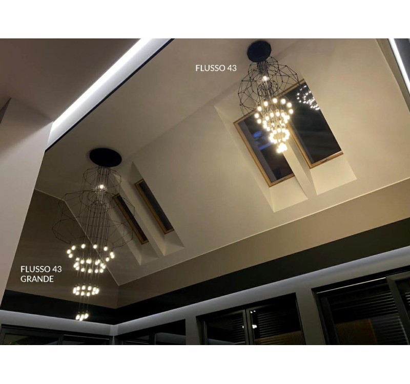 Lampa wisząca FLUSSO 43 czarna