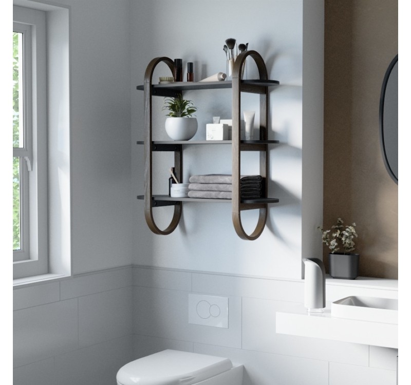 UMBRA półka ścienna BELLWOOD czarny orzech