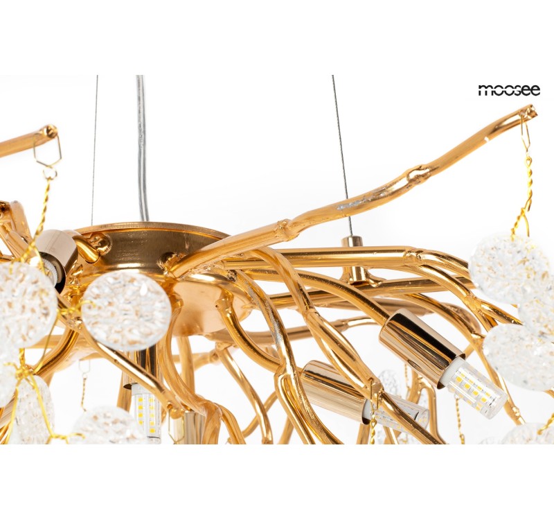 MOOSEE lampa wisząca RIVIERA 80 złota /   clear