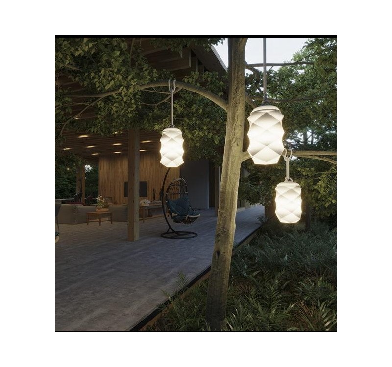 NEW GARDEN lampa przenośna BITA szara BATTERY