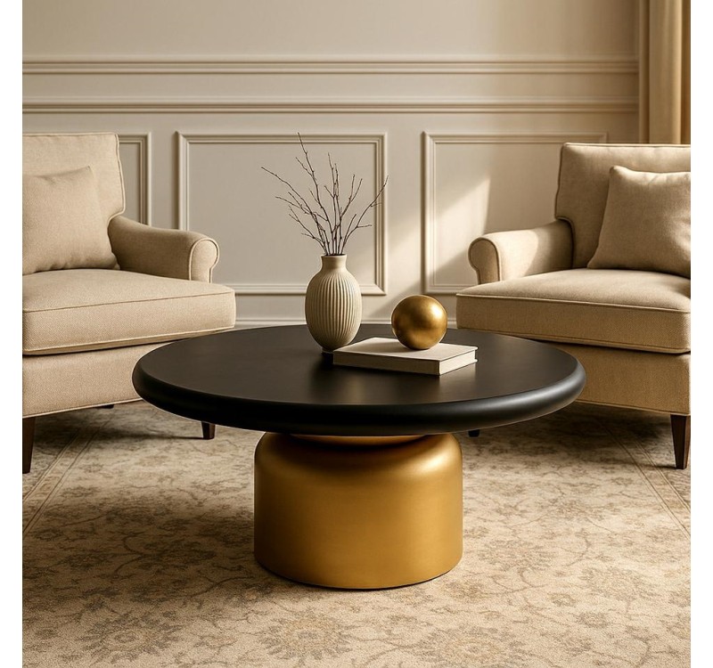 MaMaison stolik kawowy LEONARDO złoty /   czarny