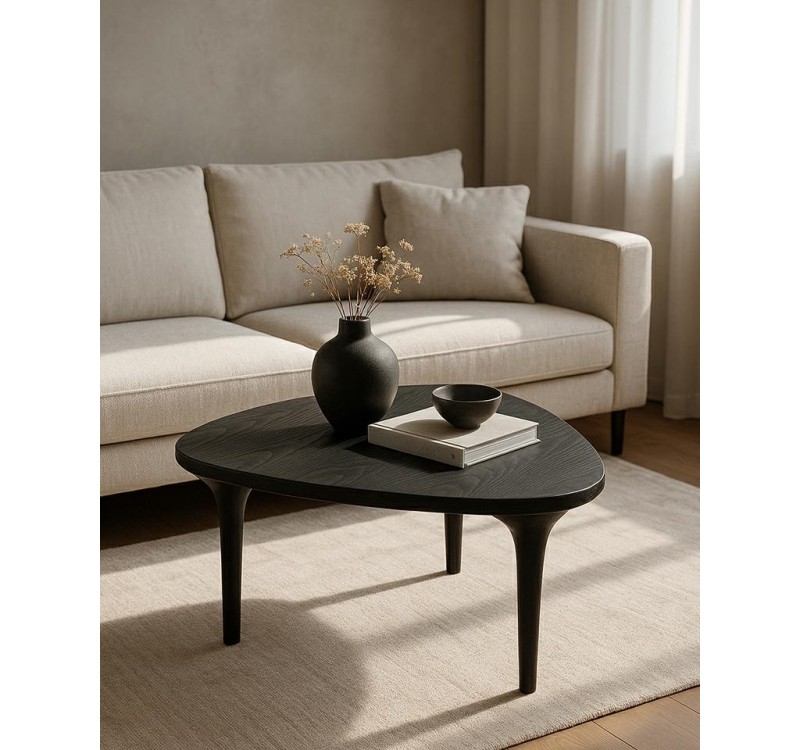 MaMaison stolik kawowy LAMINAR czarny /   drewno