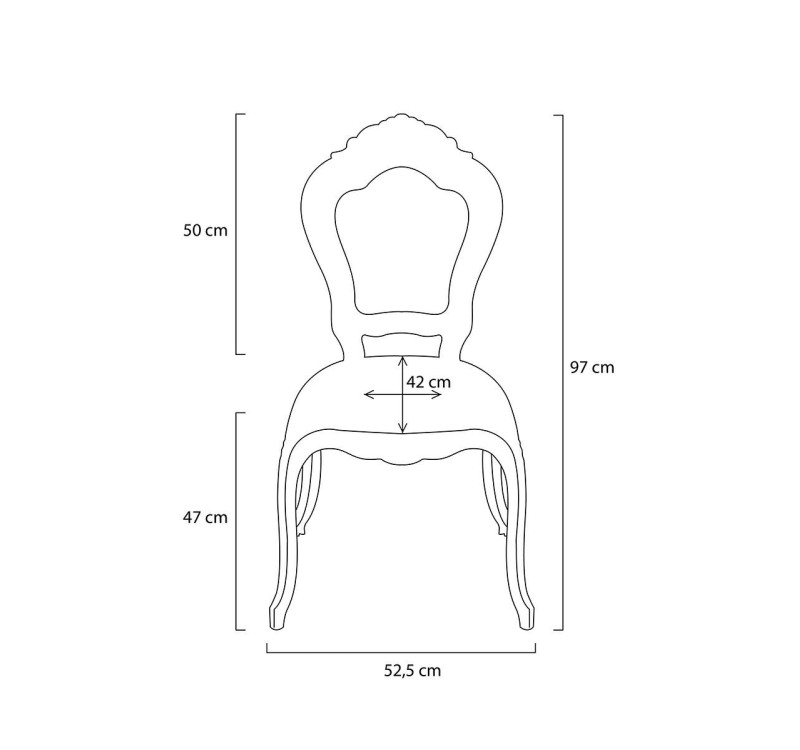 Krzesło KING transparentne - poliwęglan