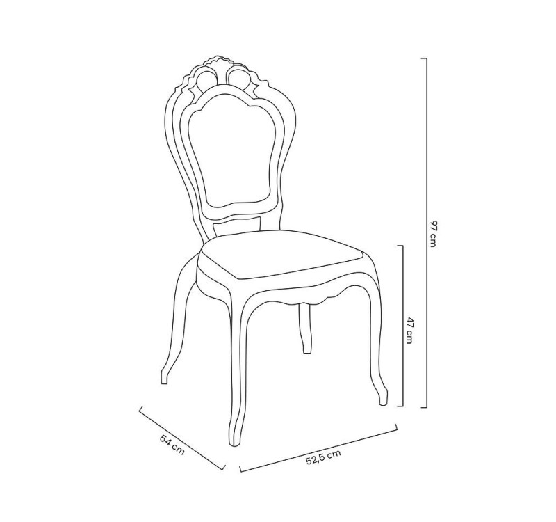 Krzesło KING transparentne - poliwęglan