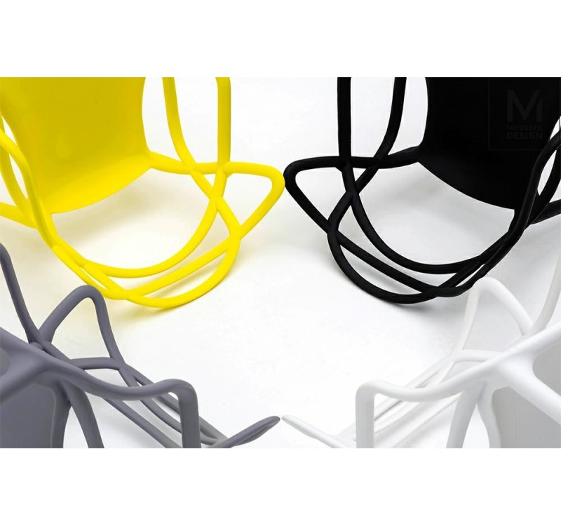 MODESTO krzesło HILO czarne-polipropylen