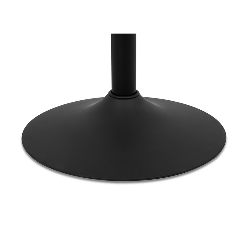 Krzesło barowe VOLT regulowane czarne / ciemny wiąz