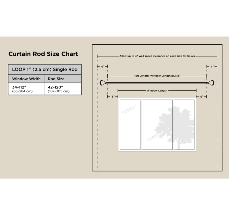 UMBRA karnisz LOOP 1 107 - 305 cm czarny