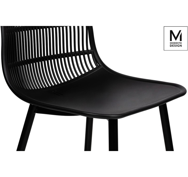 MODESTO krzesło BASKET czarne - polipropylen
